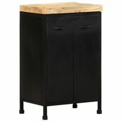 VidaXL Buffet 47x35x76 cm Bois de manguier brut