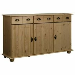 VidaXL Buffet 134x39x79,5 cm Bois de pin massif
