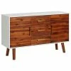 VidaXL Buffet 110x35x70 cm Bois d'acacia massif et MDF