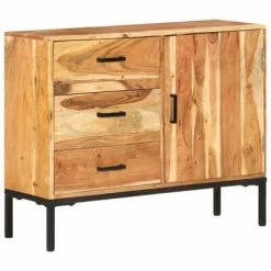 VidaXL Buffet 88x30x73 cm Bois d'acacia massif