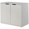 Vipack Armoire de rangement à 2 portes Pino Bois Blanc