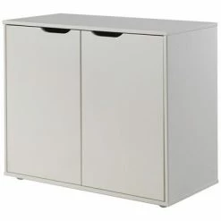 Vipack Armoire de rangement à 2 portes Pino Bois Blanc