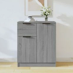 VidaXL Buffet Sonoma gris 60x30x70 cm Bois d'ingénierie -Buffets & bahuts Soldes image 1 816998