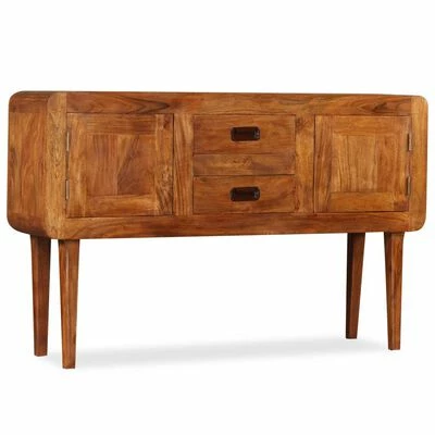 VidaXL Buffet Bois massif avec finition en bois de Sesham 120x30x75 cm 2 VidaXL Buffet Bois massif avec finition en bois de Sesham 120x30x75 cm – Image 2