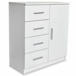VidaXL Buffet Aggloméré 79 x 35 x 88 cm Blanc