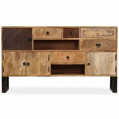 VidaXL Buffet Bois de manguier solide 140x30x80 cm 2 VidaXL Buffet Bois de manguier solide 140x30x80 cm – Image 2