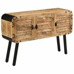 VidaXL Buffet Bois de manguier massif 120 x 30 x 76 cm 7 VidaXL Buffet Bois de manguier massif 120 x 30 x 76 cm -Buffets & bahuts Soldes image 2 245262