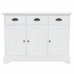 VidaXL Buffet avec 3 portes MDF et Bois de pin 105 x 35 x 77,5 cm -Buffets & bahuts Soldes image 2 245754