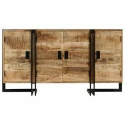 VidaXL Buffet Bois de manguier massif 150 x 40 x 80 cm -Buffets & bahuts Soldes image 2 246024