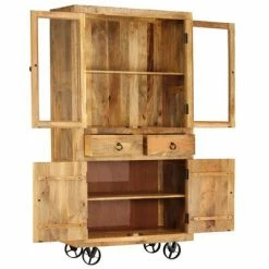 VidaXL Buffet Bois de manguier massif 95 x 45 x 185 cm 7 VidaXL Buffet Bois de manguier massif 95 x 45 x 185 cm -Buffets & bahuts Soldes image 2 246328
