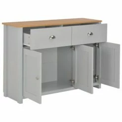 VidaXL Buffet Gris 112 x 35 x 81 cm 7 VidaXL Buffet Gris 112 x 35 x 81 cm -Buffets & bahuts Soldes image 2 283743