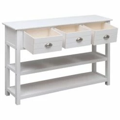 VidaXL Buffet Blanc 115 x 30 x 76 cm Bois -Buffets & bahuts Soldes image 2 284165