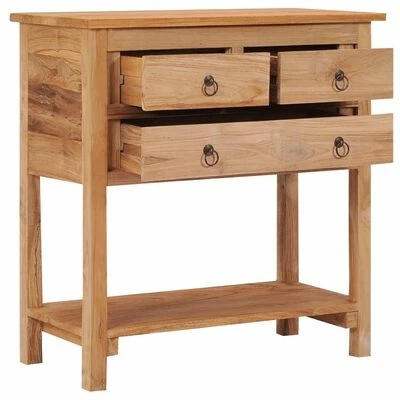 VidaXL Buffet 78x35x80 cm Bois de teck massif 2 VidaXL Buffet 78x35x80 cm Bois de teck massif – Image 2