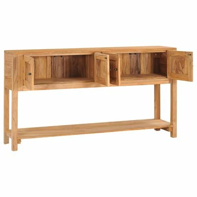 VidaXL Buffet 140x30x75 cm Bois de teck massif 2 VidaXL Buffet 140x30x75 cm Bois de teck massif – Image 2