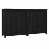VidaXL Buffets 2 pcs Noir 70x35x80 cm Bois massif de pin