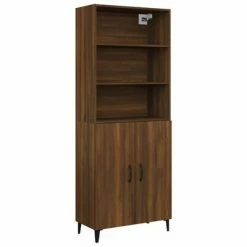 VidaXL Buffet haut Chêne marron Bois d'ingénierie