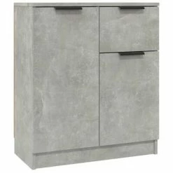 VidaXL Buffets 2 pcs Gris béton 60x30x70 cm Bois d'ingénierie