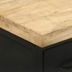 VidaXL Buffet 47x35x76 cm Bois de manguier brut -Buffets & bahuts Soldes image 2 323576