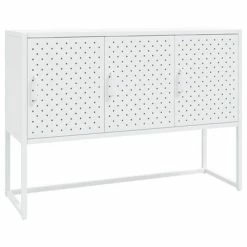 VidaXL Buffet Blanc 105x35x75 cm Acier