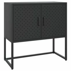 VidaXL Buffet Noir 75x35x75 cm Acier