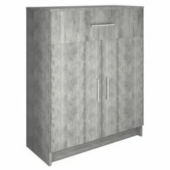 VidaXL Buffet Aggloméré 71x35x88 cm Béton