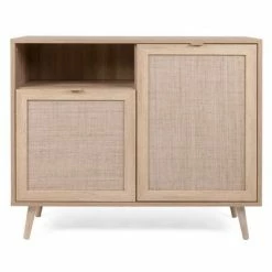 Finori Buffet Bali 01A Chêne Sonoma et effet de canne à sucre