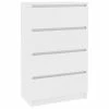 VidaXL Buffet Blanc 60x35x98,5 cm Bois d'ingénierie