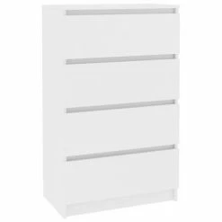 VidaXL Buffet Blanc 60x35x98,5 cm Bois d'ingénierie