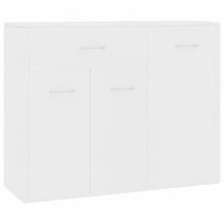 VidaXL Buffet Blanc 88x30x70 cm Bois d'ingénierie