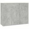 VidaXL Buffet Gris béton 88x30x70 cm Aggloméré