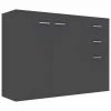 VidaXL Buffet Gris 105x30x75 cm Aggloméré