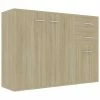 VidaXL Buffet Chêne sonoma 105x30x75 cm Aggloméré