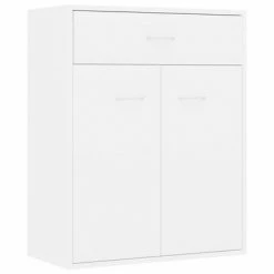 VidaXL Buffet Blanc 60 x 30 x 75 cm Aggloméré