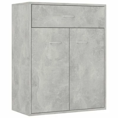VidaXL Buffet Gris béton 60 x 30 x 75 cm Aggloméré 1 VidaXL Buffet Gris béton 60 x 30 x 75 cm Aggloméré