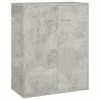 VidaXL Buffet Gris béton 60 x 30 x 75 cm Aggloméré