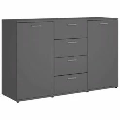 VidaXL Buffet Gris 120x35,5x75 cm Aggloméré