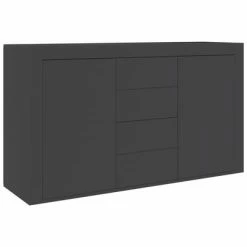 VidaXL Buffet Gris 120x36x69 cm Aggloméré