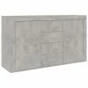 VidaXL Buffet Gris béton 120x36x69 cm Aggloméré