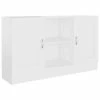 VidaXL Buffet Blanc 120x30,5x70 cm Aggloméré