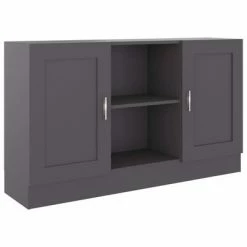 VidaXL Buffet Gris 120x30,5x70 cm Aggloméré