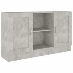 VidaXL Buffet Gris béton 120x30,5x70 cm Aggloméré