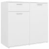 VidaXL Buffet Blanc 80x36x75 cm Aggloméré