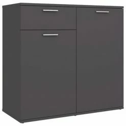VidaXL Buffet Gris 80x36x75 cm Aggloméré