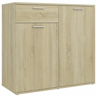 VidaXL Buffet Chêne sonoma 80x36x75 cm Aggloméré 1 VidaXL Buffet Chêne sonoma 80x36x75 cm Aggloméré