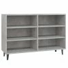 VidaXL Buffet Gris béton 103,5x35x70 cm Aggloméré