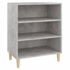 VidaXL Buffet Gris béton 57x35x70 cm Aggloméré