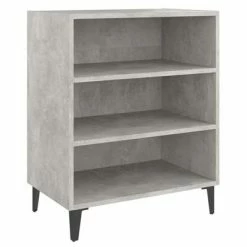 VidaXL Buffet Gris béton 57x35x70 cm Aggloméré