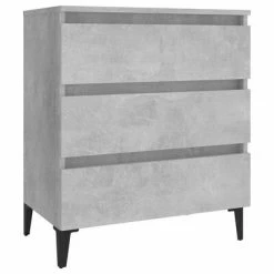 VidaXL Buffet Gris béton 60x35x69 cm Aggloméré