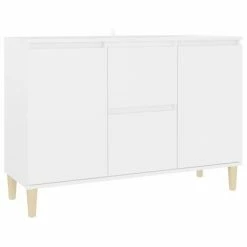 VidaXL Buffet Blanc 103,5x35x70 cm Aggloméré
