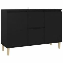 VidaXL Buffet Noir 103,5x35x70 cm Aggloméré